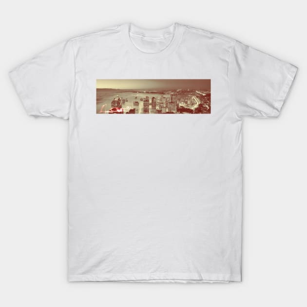 Love Seattle Skyline Panorama T-Shirt by Christine aka stine1